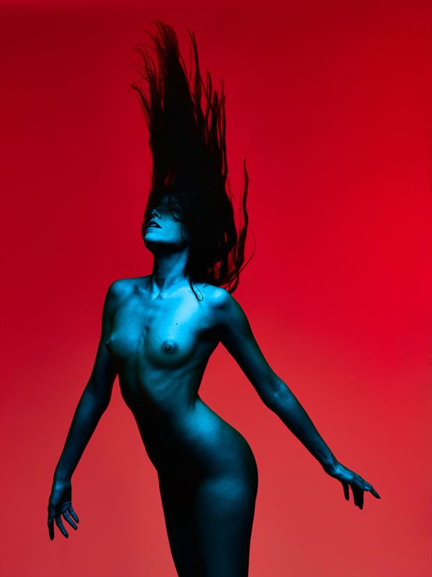 red turquoise nude artistic nude photo by photographer spphotographer