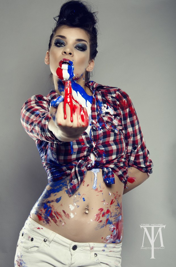 red white and dreyha 2 Glamour Photo by Photographer tagemichael