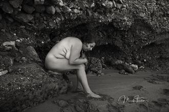 relaxing in the shade on the beach artistic nude photo by photographer manolis tsantakis