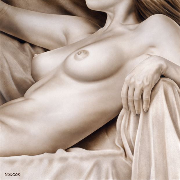 repose artistic nude artwork by artist a d cook