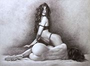 restless love artistic nude artwork by artist girotto walter