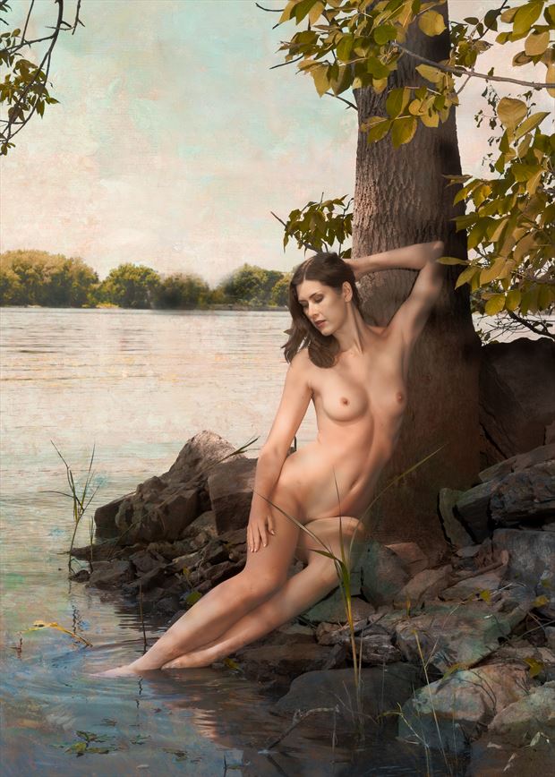 river artistic nude artwork by photographer fischer fine art
