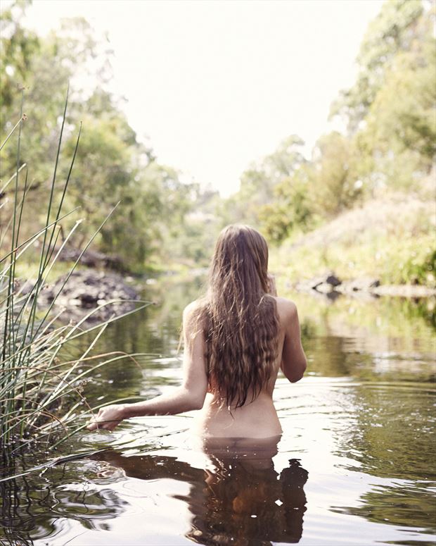 river swimming artistic nude photo by photographer benny