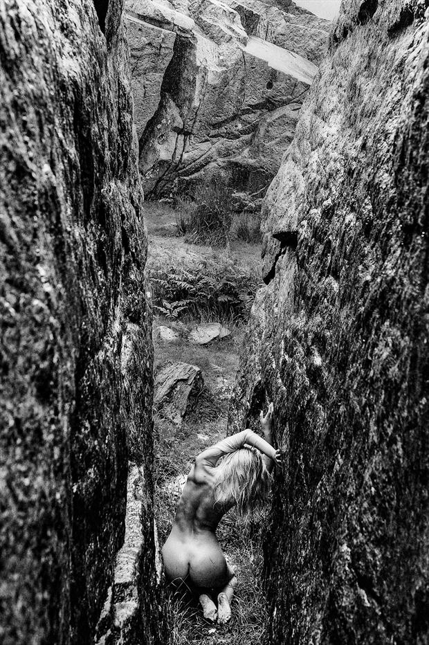 rock and a hard place artistic nude photo by photographer djr images