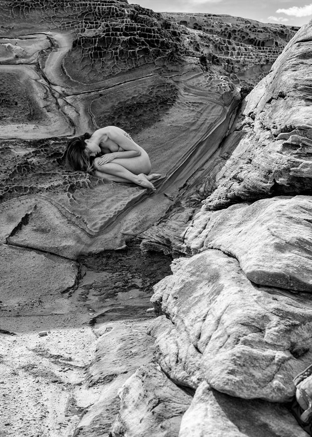 rocks and curves artistic nude photo by photographer stephen wong