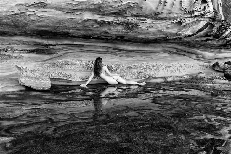 rocky reflections artistic nude photo by photographer stephen wong