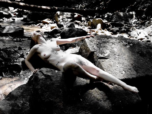 rocky shallows artistic nude artwork by photographer passion for art