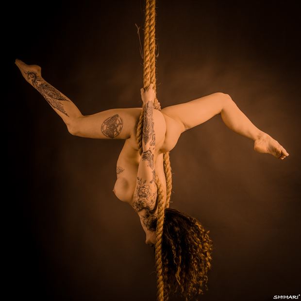 rope i artistic nude artwork by photographer shihari