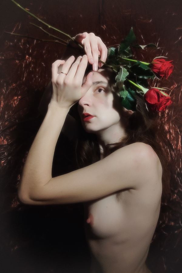 roses artistic nude photo by artist lamuralla