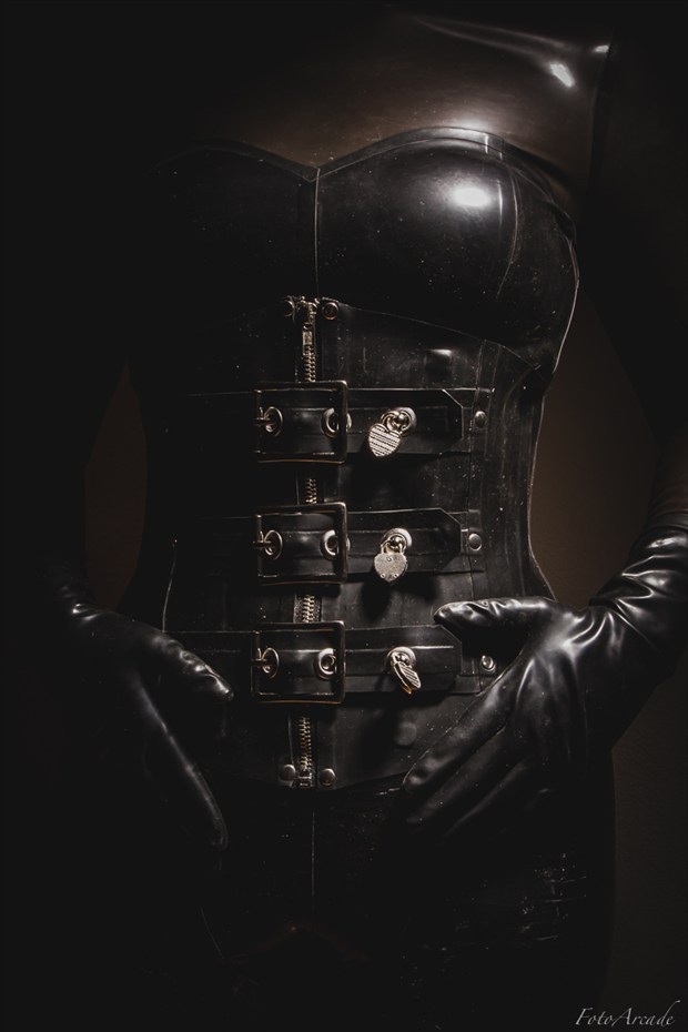rubber corset Erotic Photo by Photographer FotoArcade