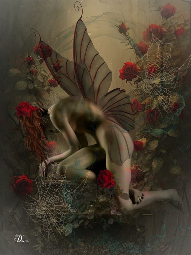 ruby wings artistic nude artwork by artist digital desires