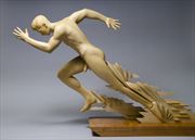 runner artistic nude artwork by artist john morris sculptor