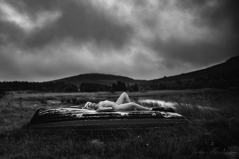 ruthven boat artistic nude photo by photographer john mcnairn