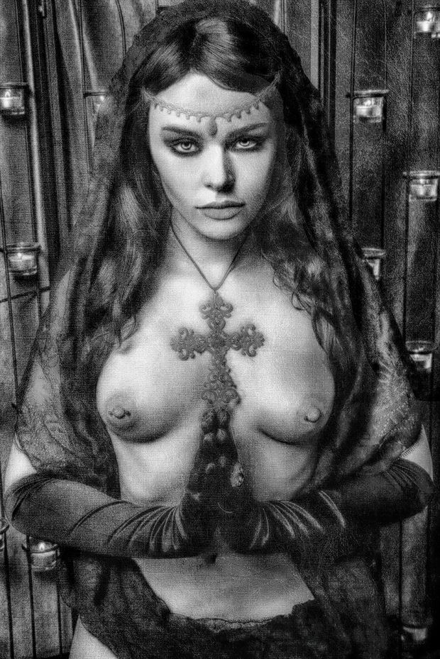 sacred prayer artistic nude photo by photographer mykel moon
