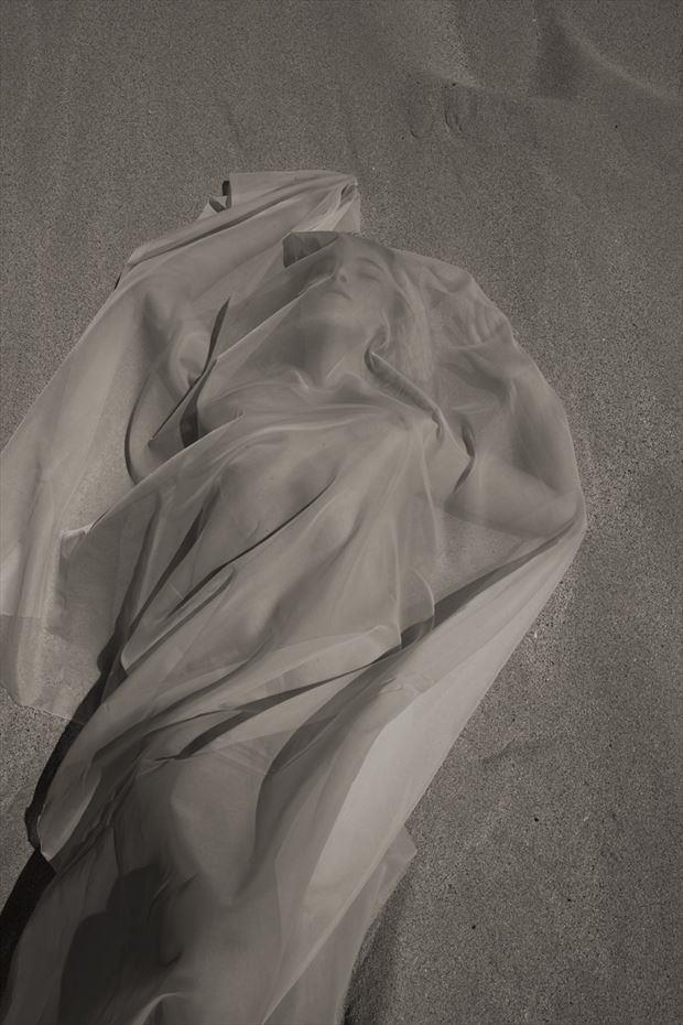 sand fabric makaha artistic nude artwork by photographer arbeit photo hawaii