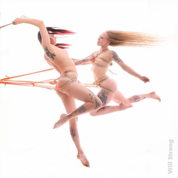 sasha and hailey suspended artistic nude photo by photographer yb2normal