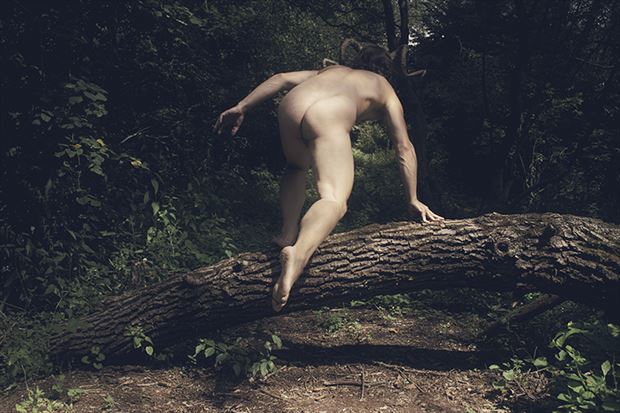 satyr running artistic nude photo by model a stepan