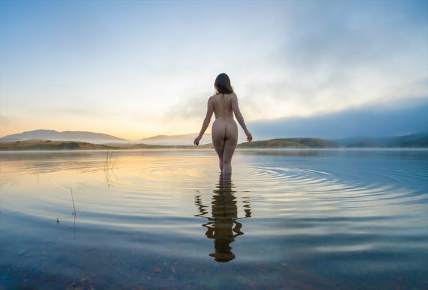 secret lake artistic nude photo by photographer dan van winkle