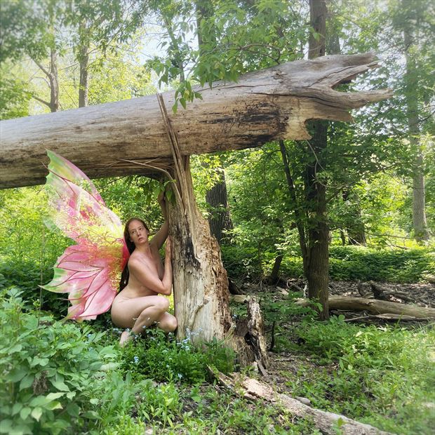 self portrait cleveland oh nature photo by model xaina fairy