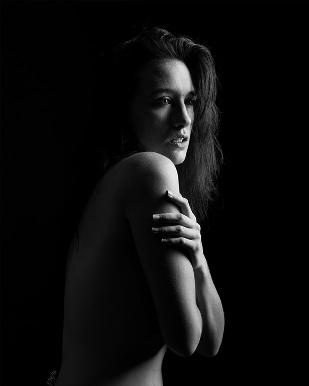 self portrait implied nude photo by photographer sirena wren