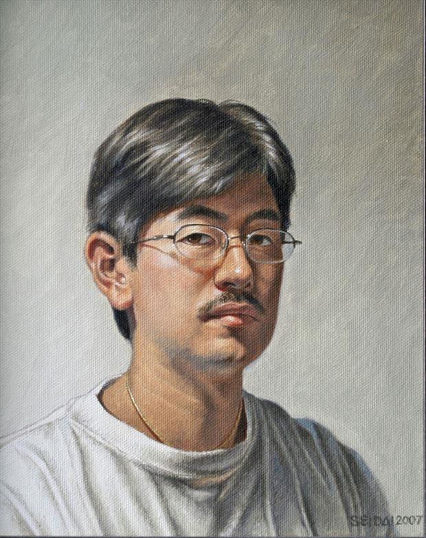 self portrait portrait artwork by artist seidai tamura