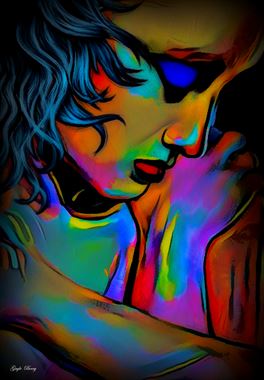 sensual colours surreal artwork by artist gayle berry