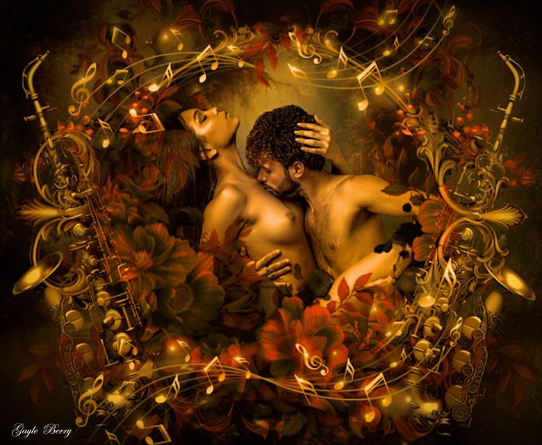 sensual music artistic nude artwork by artist gayle berry