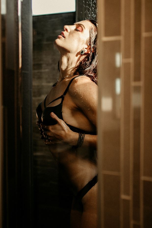 sensual shower lingerie photo by model talyawild