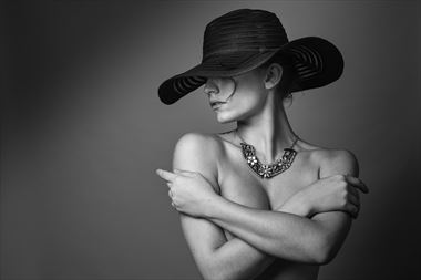 sensual studio lighting photo by model bou