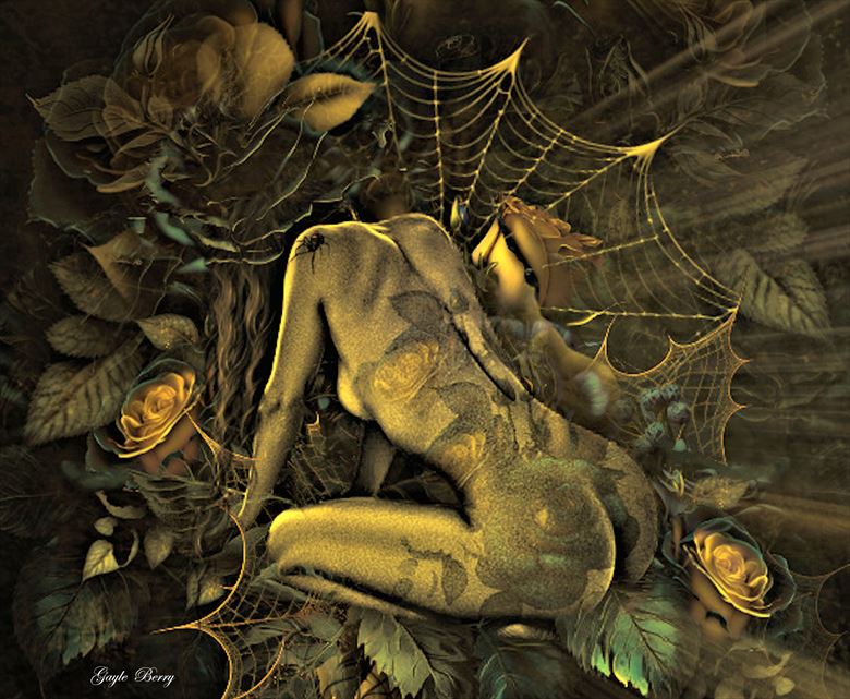 sensual webs artistic nude artwork by artist gayle berry