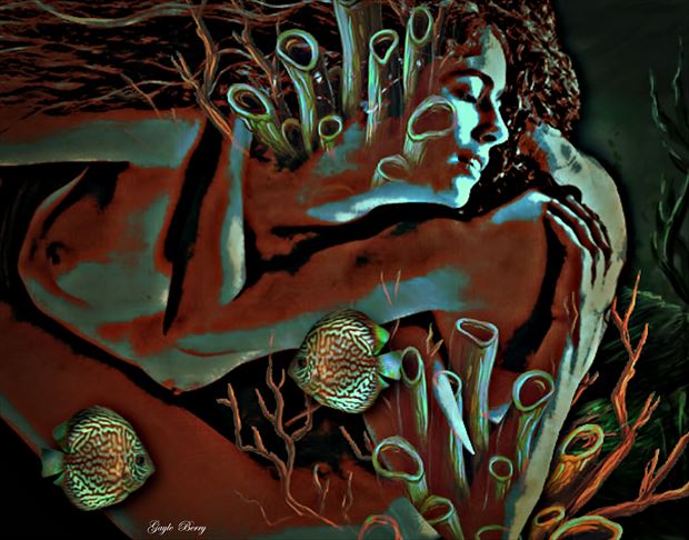 sensually mermaids artistic nude artwork by artist gayle berry