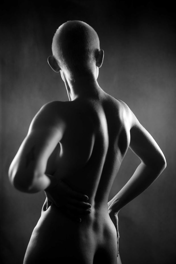 sexy back artistic nude photo by model frostyjulz