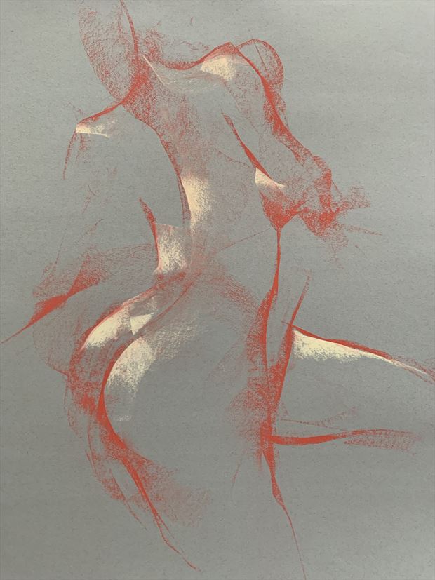 shadia in motion artistic nude artwork by artist t_wayne