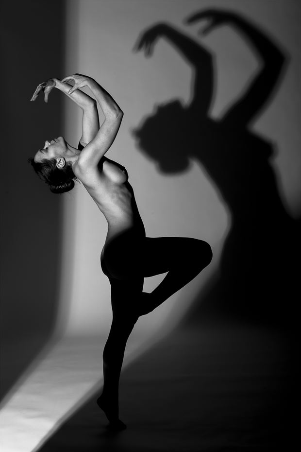 shadow artistic nude photo by photographer robert koudijs