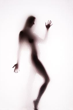 shadow figure 3 abstract photo by photographer under black light