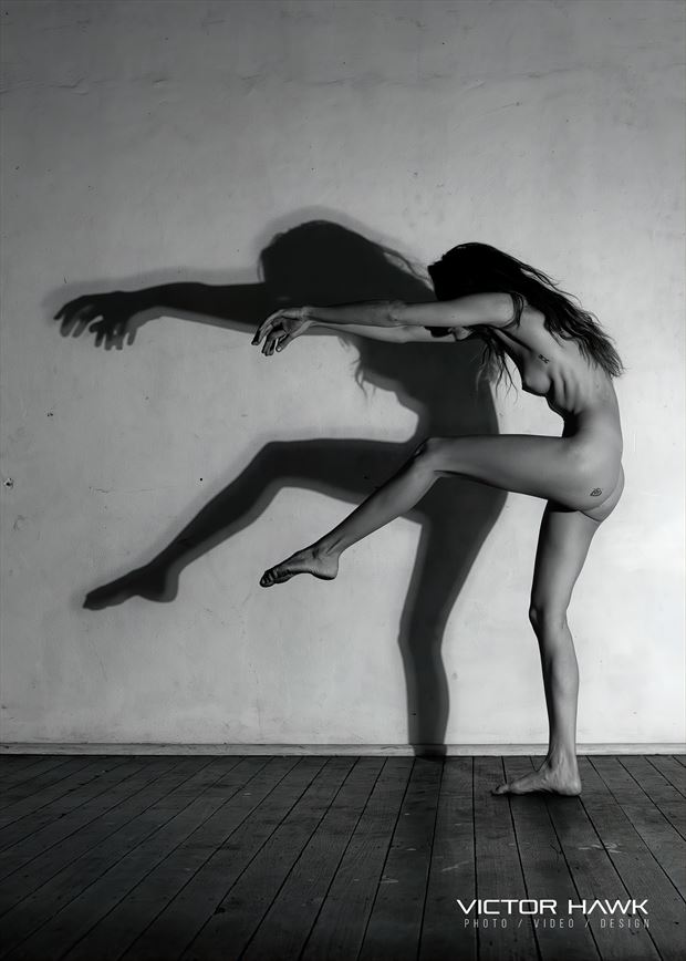 shadow puppet artistic nude artwork by model lalunagoddess