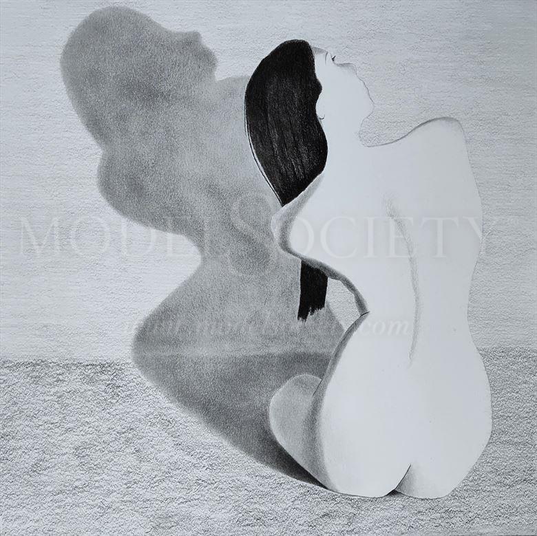 shadowdancer artistic nude artwork by artist the artist s eyes