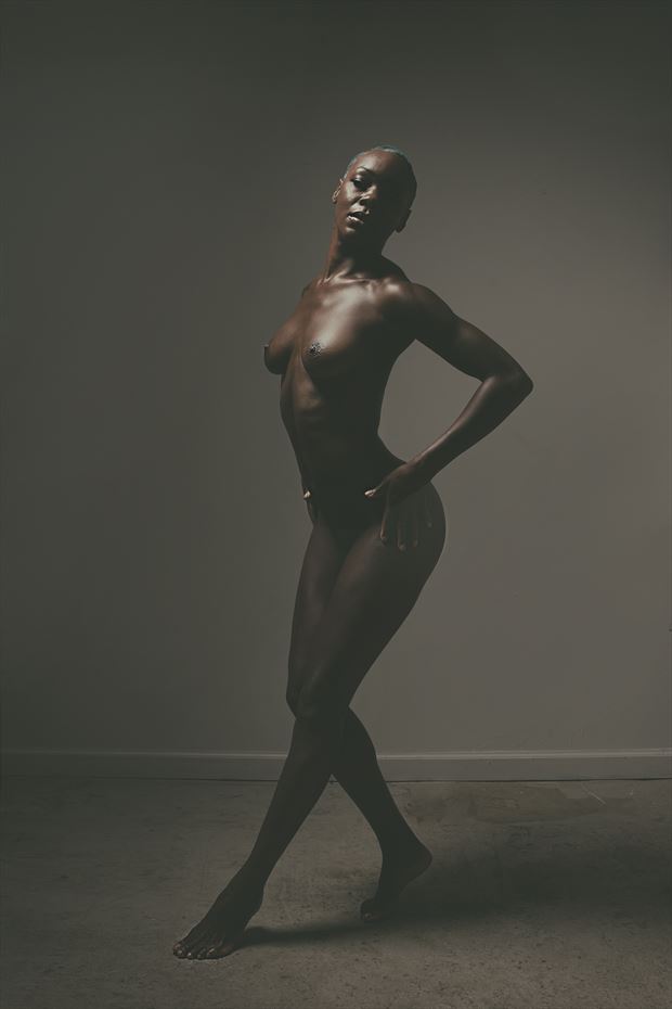 shadowed physique artistic nude photo by photographer brian childress