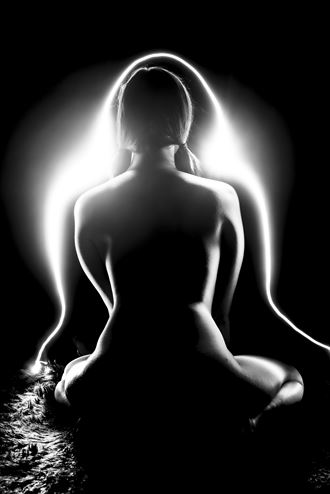 she glows like candle artistic nude photo by photographer ken v
