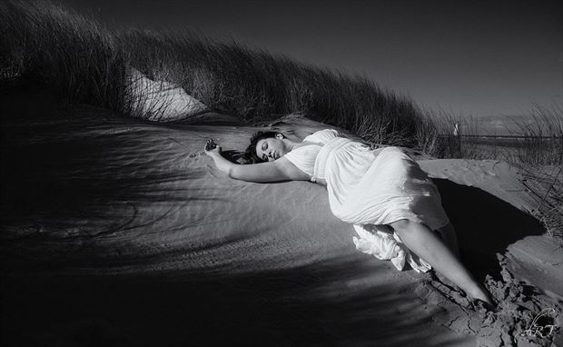 she lay helpless in the sand nature photo by model lilxhini