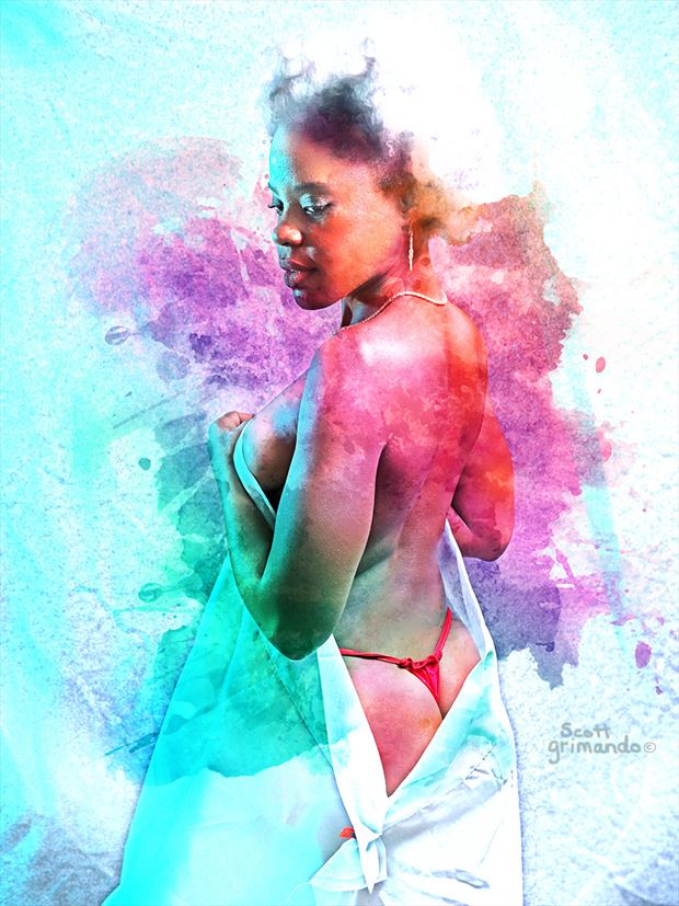 sherri paint 1 artistic nude artwork by artist scott grimando