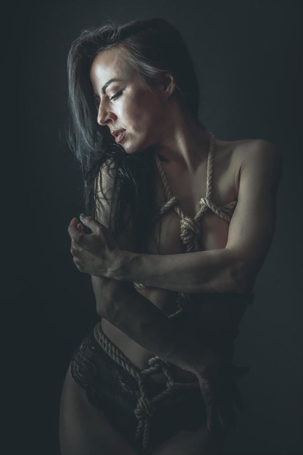 shibari knotted erotic photo by model blackswann_portfolio