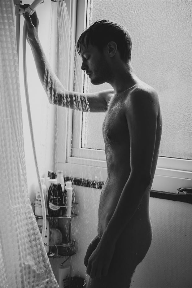 shower artistic nude photo by model yoro