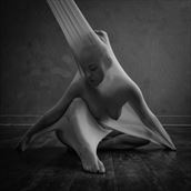 shrouded artistic nude photo by photographer randall hobbet