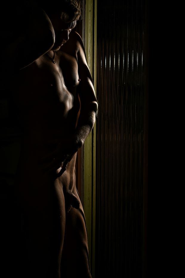 sidelight artistic nude photo by model robert p