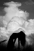 silhouette against afternoon storm artistic nude photo by photographer bradmiller