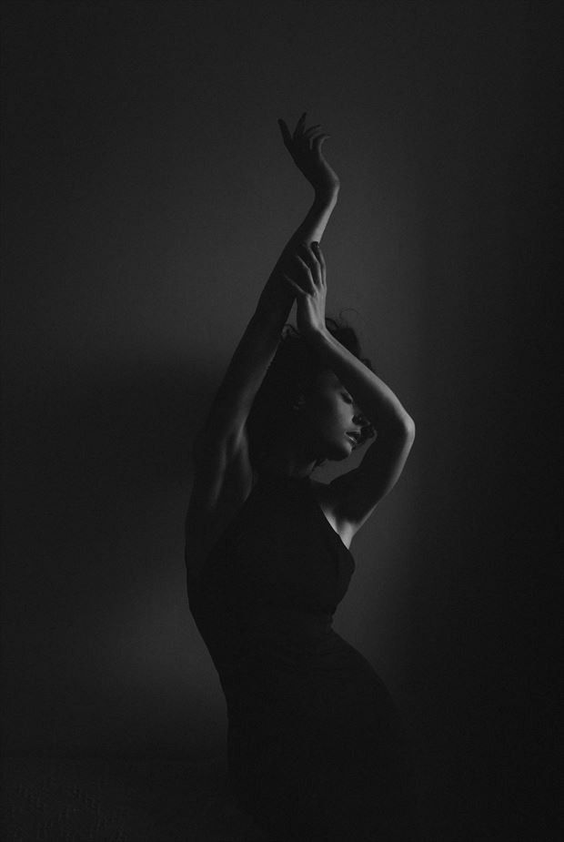 silhouette fashion photo by model emma helena