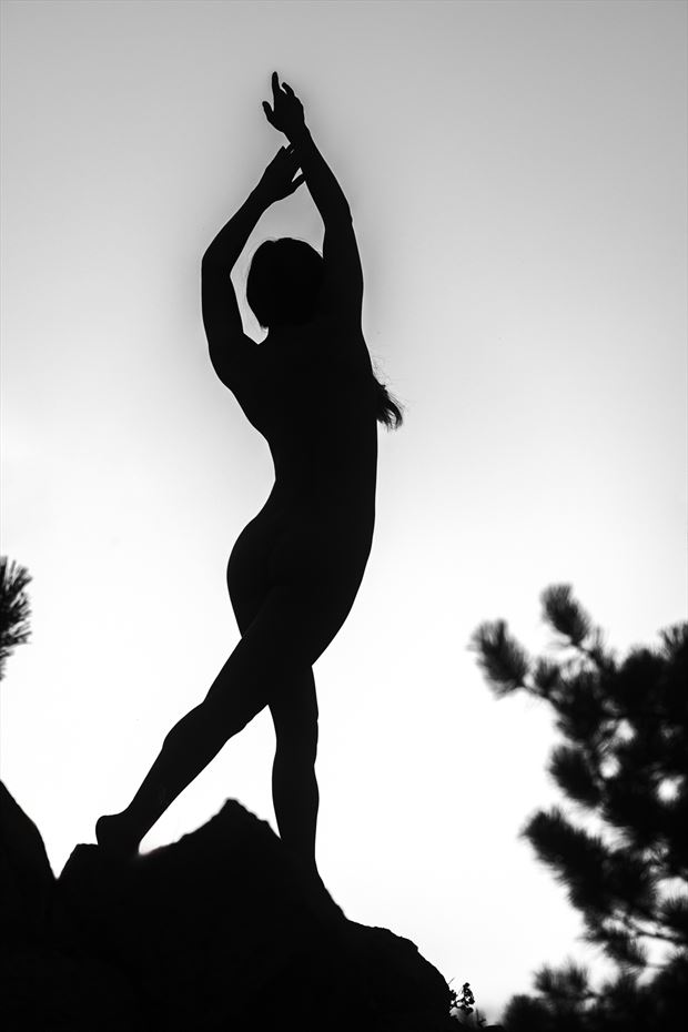 silhouette of lucy artistic nude photo by photographer matthew grey photo
