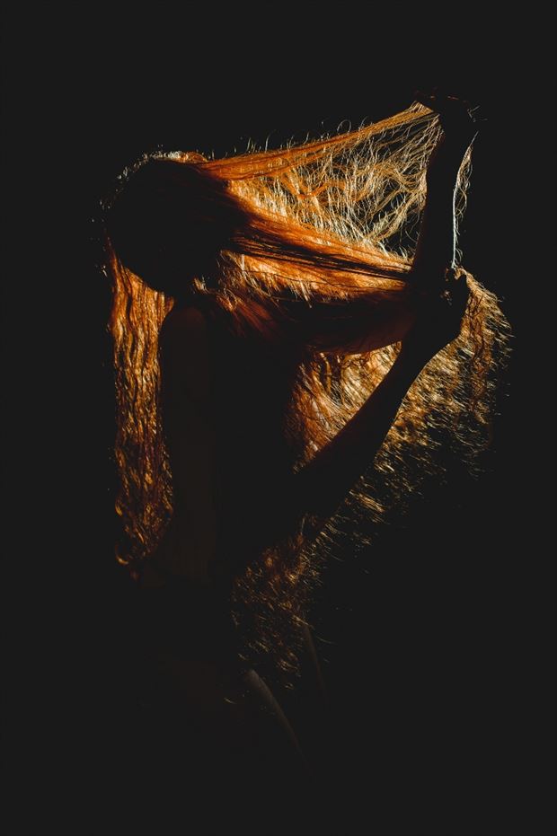 silhouette studio lighting photo by model xaina fairy