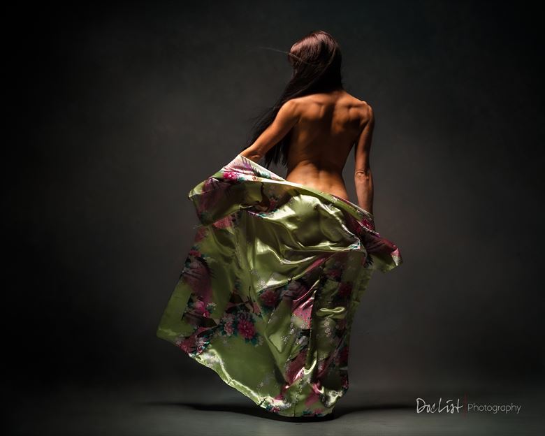 silk studio lighting photo by model jessa peters